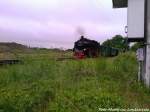 R�BB 99 1784 aus Putbus mit Ziel Lauterbahc Mole kurz vor der Durchfahrt am Gro�bahnbahnhof Lauterbach (R�gen) am 26.5.13