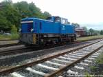 R�BB 251 901 bei seiner Pause im Bahnhof Putbus am 26.5.13