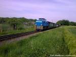 R�BB 251 901 zieht den Personenzug wieder zur�ck nach Putbus am 27.5.13