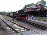 R�BB 99 4802 im Bahnhof Putbus am 29.5.13