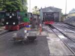 R�BB K�f 6003 / Mh 52 / Aufgebockte 99 4801 & Angeheizte 99 1781 im Kleinbahn BW Putbus am 29.5.13