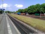 R�BB 251 901 unterwegs in Richtung Weiche um sp�ter an den Zug mit der 99 4011 angeh�ngt zu werden im Bahnhof Putbus am 29.5.13
