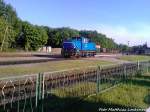 R�BB 251 901 n�hert sich Langsam dem Hauptgleis im Bahnhof Putbus am 29.5.13