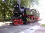 R�BB 99 1781 beim Verlassen des Haltepunkts Jagdschloss am 30.5.13