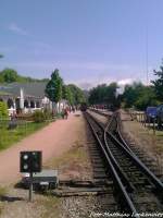 R�BB 99 1784 ist soeben aus G�hren im Bahnhof Binz angekommen und F�hrt in wenigen Minuten weiter nach Putbus am 30.5.13