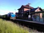R�BB 251 901 mit dem Letzten Zug des Tages von Lauterbach Mole nach Putbus bei der Durchfahrt am  Gro�bahnhof Lauterbach (R�gen) am 3.6.13
