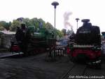 R�BB Mh 53 (Ersatz-2-Lok) f�r den Personenzug Putbus  Lauterbach Mole & 99 4802 im BW Putbus am 10.7.13