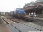 R�BB 251 901 ist wiederaus Lauterbach Mole im Bahnhof Putbus angekommen am 27.7.13