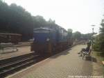 R�BB 251 901 beim Rangieren im Bahnhof Putbus am 27.7.13