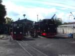 R�BB K�f 6003 & 99 1781 im Kleinbahn BW Putbus am 12.8.13