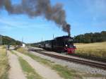 R�BB 99 4011 mit dem P108 beim Verlassen des Hp.