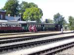 R�BB 99 4011 im Bahnhof Putbus am 26.8.13