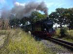 R�BB 99 4011 unterwegs nach Putbus kurz vorm Hp.