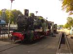 R�BB Mh 53, 99 4802 & Mh 52 abgestellt am Kleinbahn BW Putbus am 29.8.13