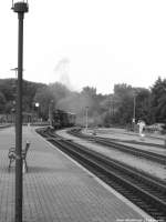 R�BB Mh 52 mit dem Sonderzug bei der Einfahrt in Putbus am 30.8.13