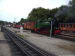 R�BB Mh 52 mit dem Sonderzug im Bahnhof Putbus am 30.8.13