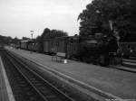 R�BB Mh 52 mit dem Sonderzug im Bahnhof Putbus am 30.8.13