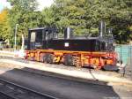 Nun steht sie der �ffentlichkeit zu verf�gung 99 1608 (99 608) abgestellt am Kleinbahn BW in Putbus am 1.10.13