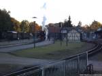 R�BB 99 4011 im Bahnhof Putbus am 2.10.13