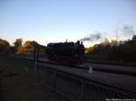 R�BB 99 4011 auf Rangierfahrt im Bahnhof Putbus am 2.10.13