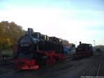 R�BB 99 1784 / 99 1608 & 251 901 abgestellt am Kleinbahn Bw Putbus am 7.10.13