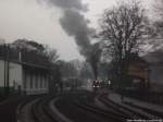 R�BB 99 4802 beim Verlassen des Bahnhofs Ostseebad G�hren in Richtung Putbus am 6.3.14