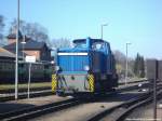 R�BB 251 901 bei rangierarbeiten im Kleinbahn BW Putbus am 20.3.14