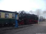 R�BB 99 1782 beim rangieren im Bahnhof Putbus am 17.4.14
