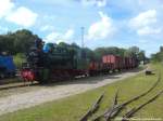 R�BB Mh 53 als Ausstellungslok f�r das Bahnhofsfest abgestellt im Bahnhof Putbus am 12.6.14