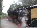 R�BB 99 1781 im Bahnhof Ostseebad Binz am 14.7.14
