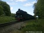 R�BB 99 4011 bei der Einfahrt in den Putbusser Bahnhof am 30.5.15