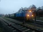251 901 der R�BB im Bahnhof Putbus am 27.12.18