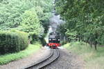 99 4802 mit Ziel Ostseebad G�hren unterwegs in die Hochw�lder der Granitz am 28.7.21