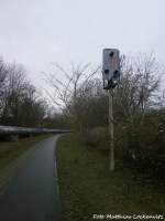 Ehemalige Hafenbahntrasse in Halle (Saale) 26.1.15