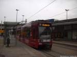 Wagen 602 der HAVAG als Linie 7 mit ziel Krllwitz an der Haltestelle Riebeckplatz am 5.11.14