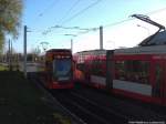 HAVAG Wagen 623 als Linie 10 mit ziel Gttinger Bogen beim verlassen der Haltestellte Rennbahnkreuz am 8.11.14