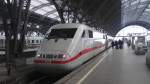 Triebkopf vom ICE 1 in Leipzig Hauptbahnhof am 12.M�rz 2012