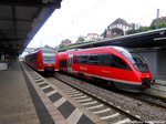 425 117 / 617 und 643 004 / 504 im Bahnhof Neustadt (Weinstra�e) Hbf am 2.6.16