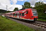 425 761 verlässt als Führungsfahrzeug eines S1 Zug nach Mosbach Baden gerade Neckargerach. 30.8.2025