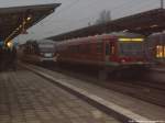 OLA VT 0010 mit ziel B�tzow & BR 628 als S2 mit ziel Schwaanim Bahnhof G�strow am 14.12.13