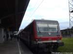 928 658 als RE6 mit ziel L�beck Hbf im Bahnhof Bad Kleinen am 13.7.14