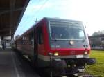 628 434 und 928 446 als RE6 mit ziel L�beck Hbf im Bahnhof Bad Kleinen am 2.10.14