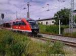 642 078/578 als RB12 mit Ziel Graal-M�ritz bei der Ausfahrt aus Rostock Hbf am 22.6.13