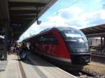 642 051 / 551 als RB12 mit ziel Graal-M�ritz im Bahnhof Rostock Hbf am 15.7.14
