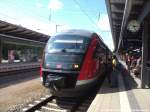 642 051 / 551 als RB12 mit ziel Graal-M�ritz im Bahnhof Rostock Hbf am 15.7.14
