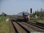 642 224 / 724 verl�sst den Bahnhof Bernburg-Friedenshall am 5.5.16