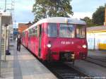 172 001 und 172 601 im Bahnhof Bergen auf R�gen am 13.7.14