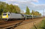 263 004 DWK erhielt Ausfahrt ri Mockau am 17.04.14 im Bahnhof Leipzig-Thekla