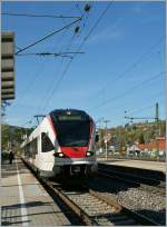 Seehas - Flirts verkehren im Regionalverkehr zwischen Konstanz und Engen.
Hier in Radolfszell am 7. April 2011