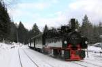 Im Bahnhof Schierke steht am 19.